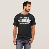 My Son is a Warrior Leukemia Cancer Blood Awarenes Tシャツ (正面フル)