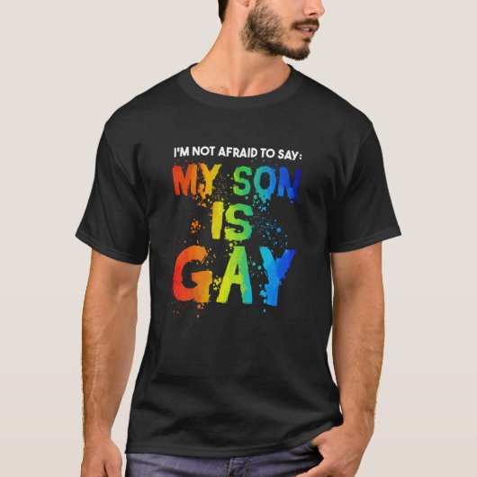 My Son Is Gay Pride Month LGBT LGBTQ Mom Tシャツ (正面)