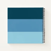 My Son Keepsake Journalストライプへの青い文字 ノートブック (裏面)