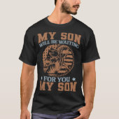 My Son Will Be Waiting on You At Home Baseball Cat Tシャツ (正面)