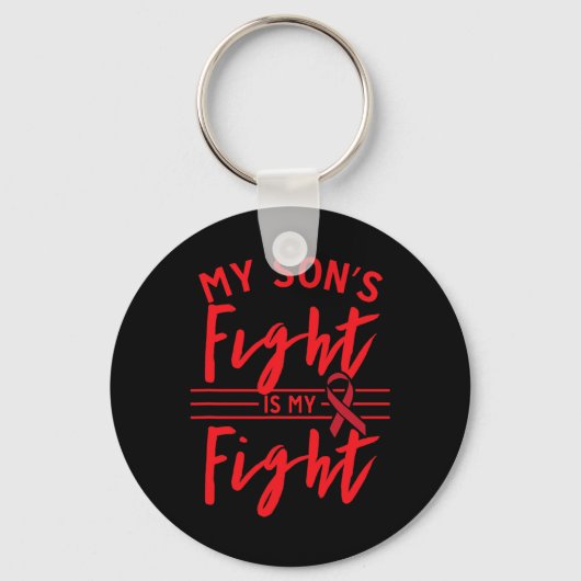 My Son's Fight Is My Fight Blood Cancer Awareness  キーホルダー (正面)
