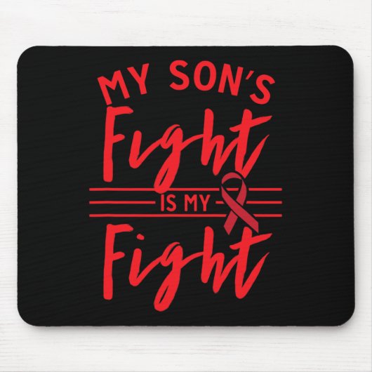 My Son's Fight Is My Fight Blood Cancer Awareness  マウスパッド (正面)