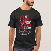 My Son's Fight is My Fight CHD Heart Disease Aware Tシャツ (正面)