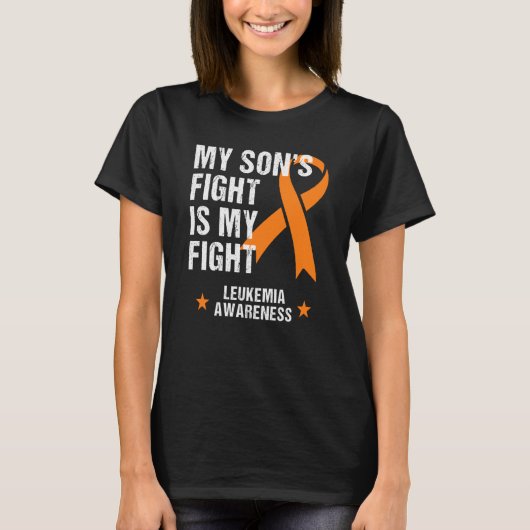 My Son's Fight is My Fight Leukemia Awareness Tシャツ (正面)