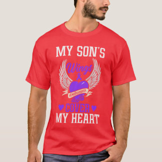 My Sons Wings Cover My Heart Overdose Awareness Lo Tシャツ
