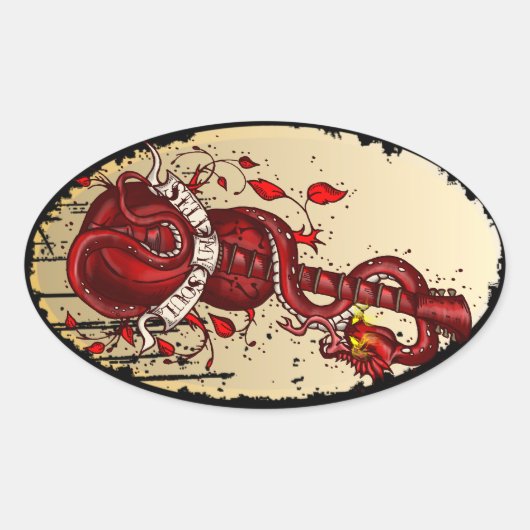 My Soulのステッカーを販売 楕円形シール (正面)