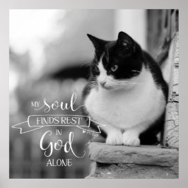 My Soul Finds Rest - Ps 62:1 ポスター