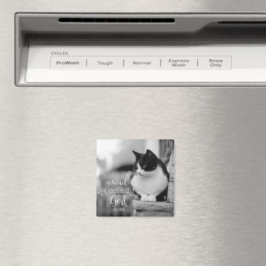 My Soul Finds Rest - Ps 62:1 マグネット (インサイチュ (食洗機))