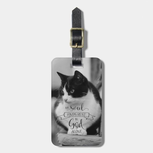 My Soul Finds Rest - Ps 62:1 ラゲッジタグ (正面縦)