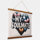 My Soulmate In Heart 吊り下げ型タペストリー (傾斜あり)