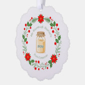 My Sourdough Starter's First Christmas オーナメントカード (左)