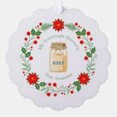 My Sourdough Starter's First Christmas オーナメントカード (正面)