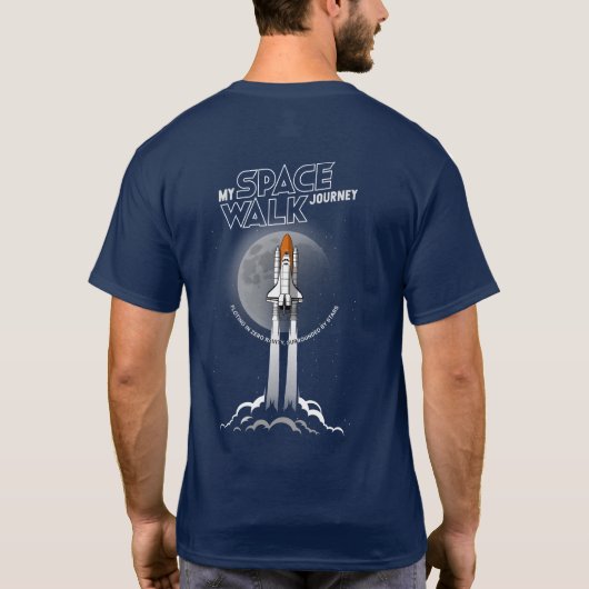 My spacewalk Journey (Dark mode) | Aldult Tシャツ (裏面)
