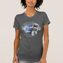 My spacewalk Journey (Dark mode) | Women Slim fit Tシャツ