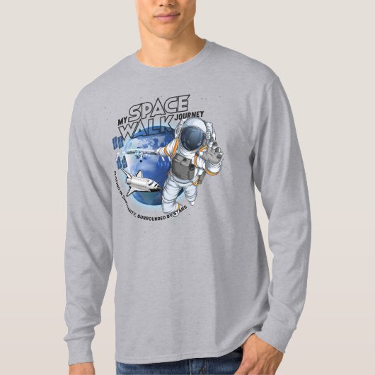 My spacewalk Journey | Men Long Sleeve Tシャツ (正面)