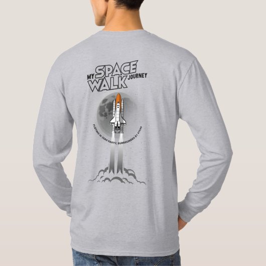 My spacewalk Journey | Men Long Sleeve Tシャツ (裏面)