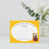 MY SPECIAL MEMORY OF YOUフォト共有メモリカード ポストカード (スタンド正面)