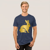 My Spirit Animal – ウサギ トライブレンドTシャツ (正面全面)