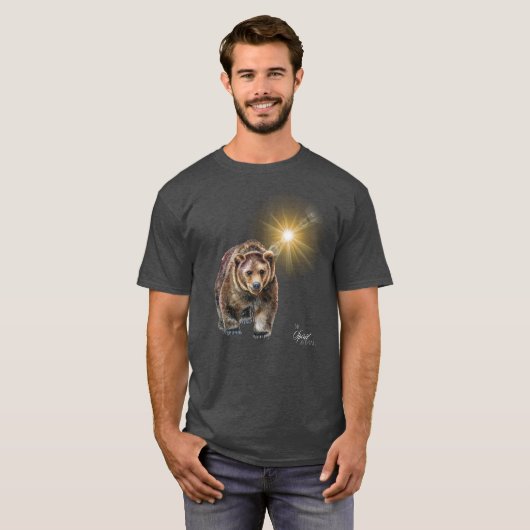 My Spirit Animal - Grizzly Bear Tシャツ (正面フル)