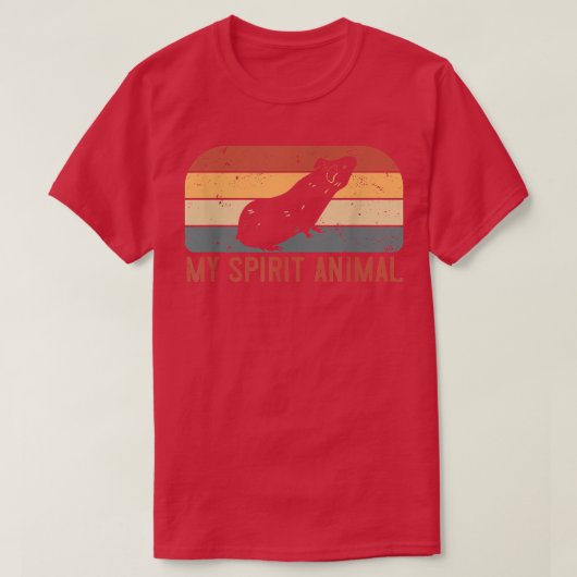 My Spirit Animal Is A Guinea Pig4213  Tシャツ (デザイン正面)