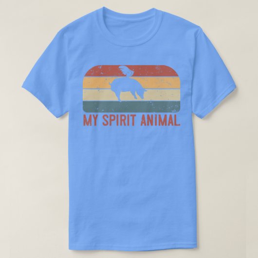 My Spirit Animal Is A Pig Premium 4226 Tシャツ (デザイン正面)