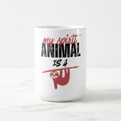 My spirit animal is a sloth _ funny sayins コーヒーマグカップ (中央)