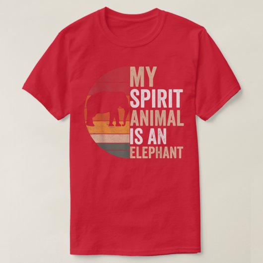My Spirit Animal Is An Elephant Leephant Lover App Tシャツ (デザイン正面)