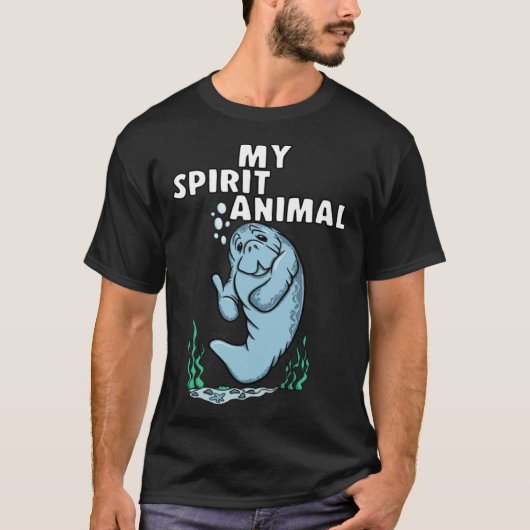 MY SPIRIT ANIMAL Manatee Tシャツ (正面)