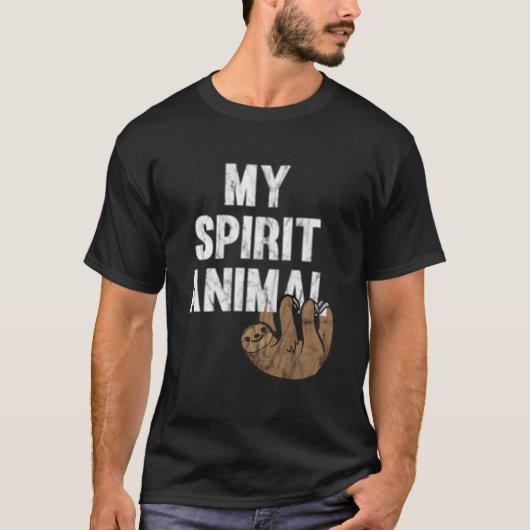My Spirit Animal Sloth Tシャツ (正面)