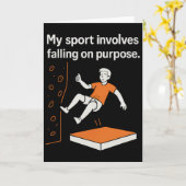 My Sport Involves Falling On Purpose Climbing Humo カード (黄色い花)