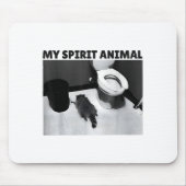 My Srit Animal Funny Drunk Raccoon Meme  マウスパッド (正面)