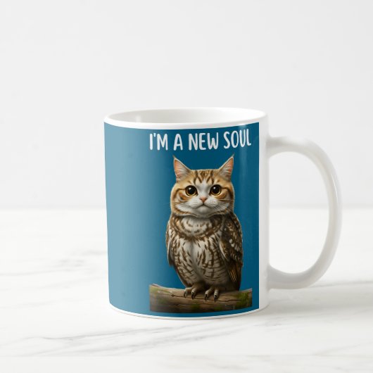 My Srit Animal Funny Meowl, Cursed Cat Owl Brainro コーヒーマグカップ (右)