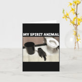 My Srit Animal Raccoon Trash Panda Drunk In The Ba カード (黄色い花)