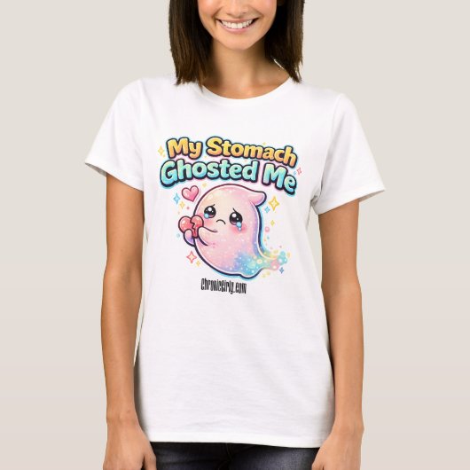 My Stomach Ghosted Me Tシャツ (正面)