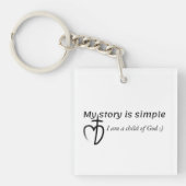 My story is simple キーホルダー (正面)