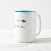 My story is simple ツートーンマグカップ (正面右)