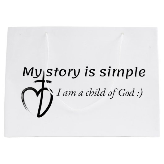 My story is simple ラージペーパーバッグ (正面)