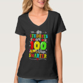 My Students Are 100 Days Smarter 100th Day Of Scho Tシャツ (正面)