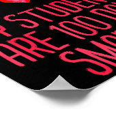 My Students Are 100 Days Smarter Rainbow Valentine ポスター (角)