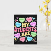 My Students Are Kind Strong Valentine Teacher Wome カード (黄色い花)