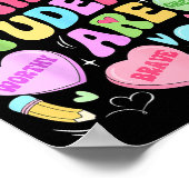 My Students Are Kind Strong Valentine Teacher Wome ポスター (角)