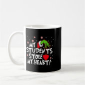 My Students Stole My Heart School Teacher Funny Ch コーヒーマグカップ (左)