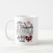 My Students Stole My Heart Teacher Valentines Day  コーヒーマグカップ (左)