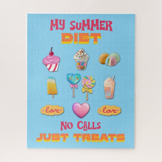 My Summer Diet No Calls Just Treats ジグソーパズル (縦)