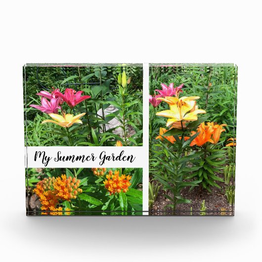 「My Summer Garden」横型ブロックPhotoblock フォトブロック (正面)