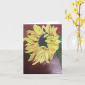 My Sunshine、文字付き、4" x 5.6インチカード カード (黄色い花)