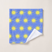 My Sunshine Bath Towels (Sky Blue & Yellow) バスタオルセット (ウォッシュタオル)