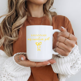 My Sunshine Girl Custom Name Mug for Girlfriend コーヒーマグカップ