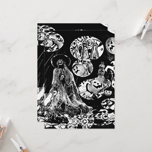 My Super Halloween 招待状 (正面/裏面インサイチュ)