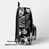 My Super Halloween black and white プリントバックパック (左)